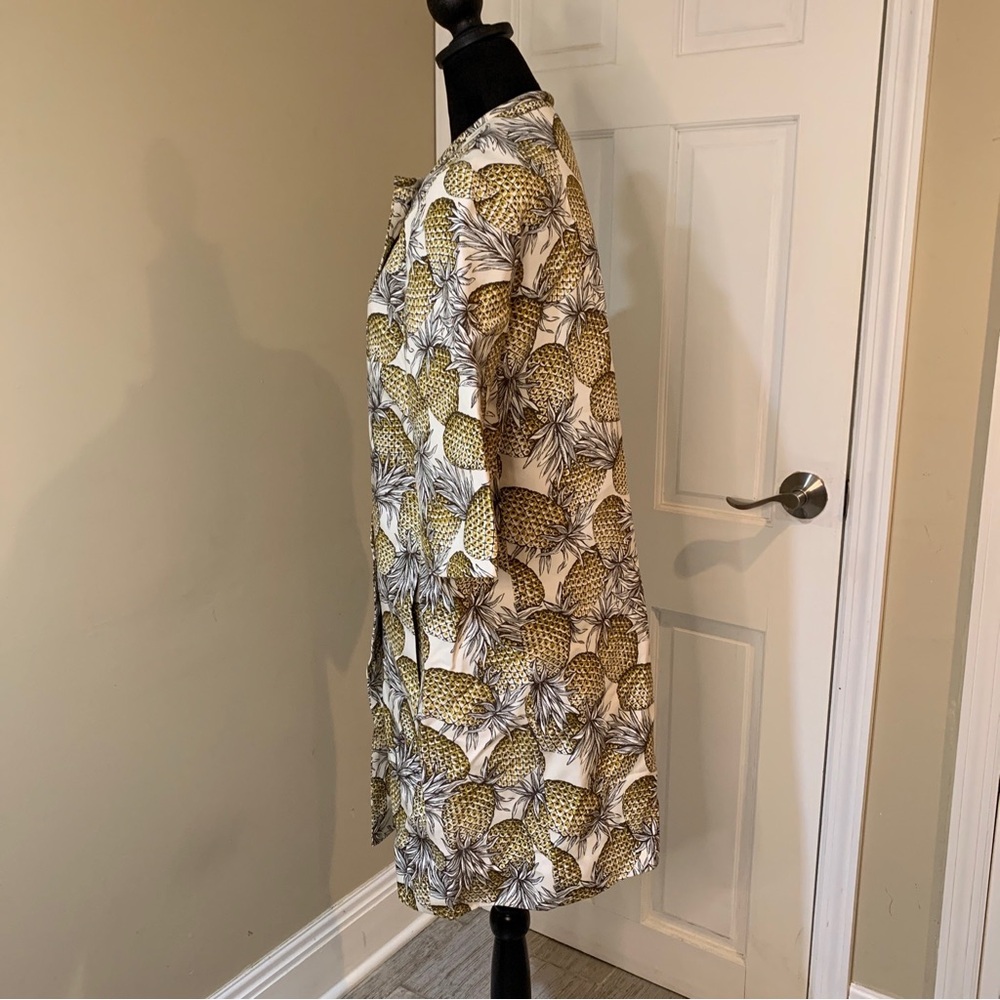 Lyn Devon Yellow Button 3/4 Sleeve Lightweight Ja… - image 3